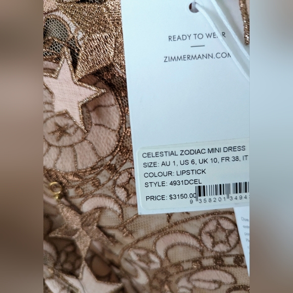 Zimmermann Celestial Zodiac Mini Dress - Picture 6 of 14